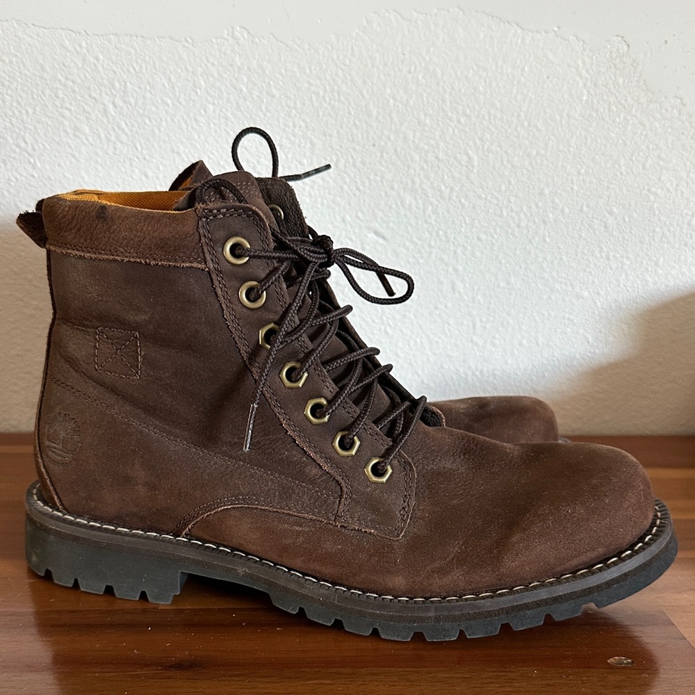 Timberland Men's Dark Brown Suede Boots